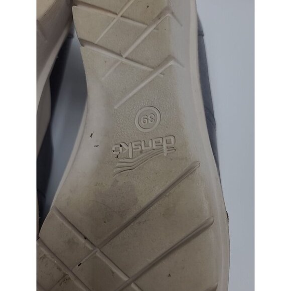 Dansko Julia Loafer Silver Shoes Women's Size 9 Leather Flats - Picture 10 of 10